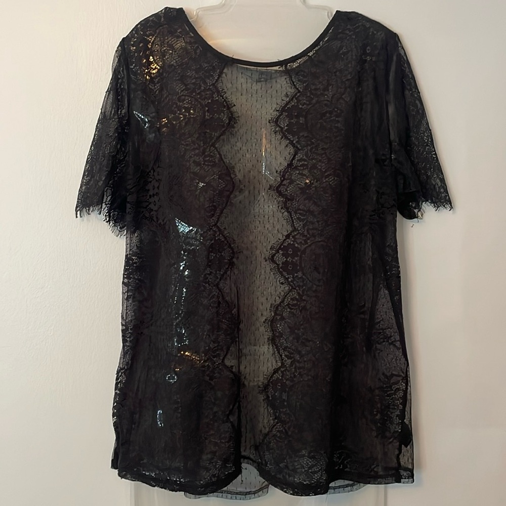 Express Lace Blouse Size L